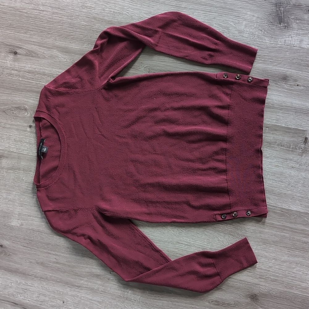 Ann Taylor Burgundy and Pink Sweater Set (2 Items) - Picture 3 of 7